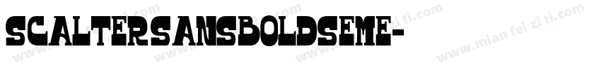Scalter SansBoldSemE字体转换